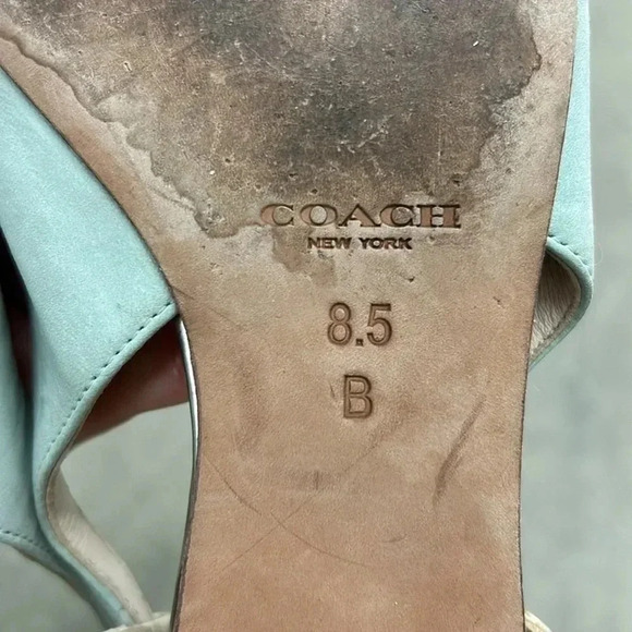 Coach  pointy toe open back flats - Picture 6 of 7